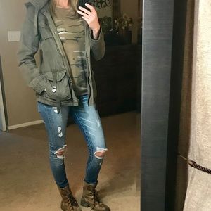 BKE Vintage green jacket